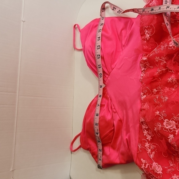 Hebeos Women's Size S Princess Pink Spaghetti Strap Sleeveless Mini Party Dress - Picture 13 of 16